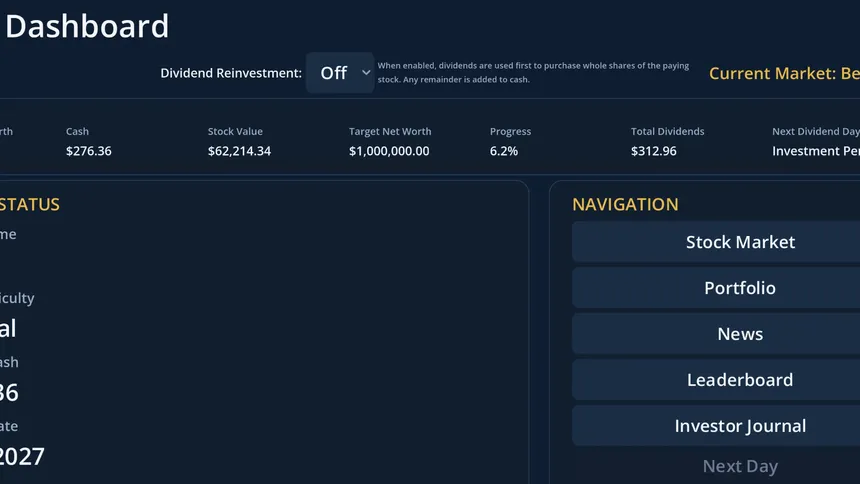 Скриншот 1 к игре Road to Millionaire – Investing