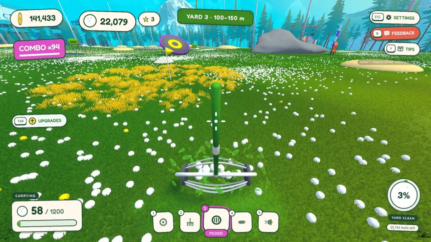 Скриншот 1 к игре BALL PICKER - Clean Up the Golf Yard