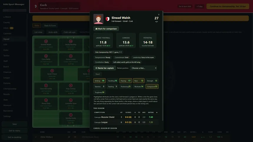 Скриншот 4 к игре Irish Sport Manager