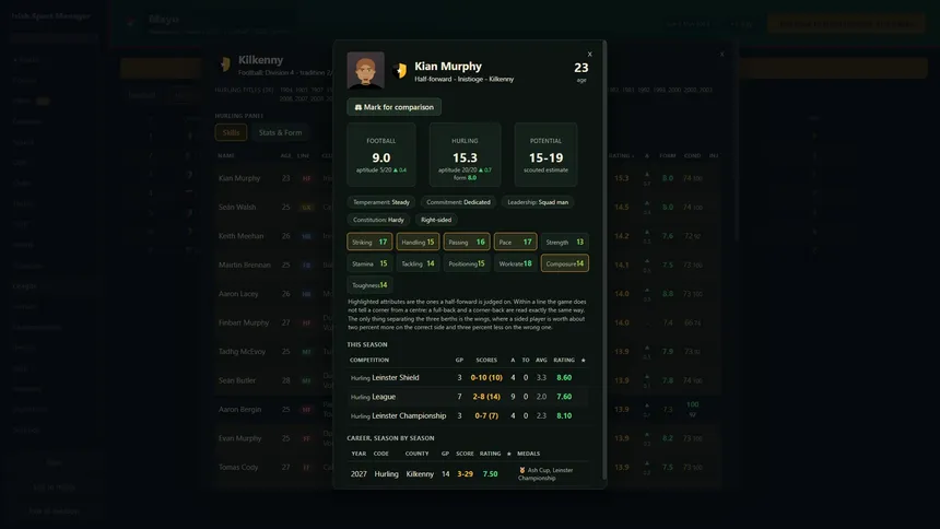 Скриншот 6 к игре Irish Sport Manager