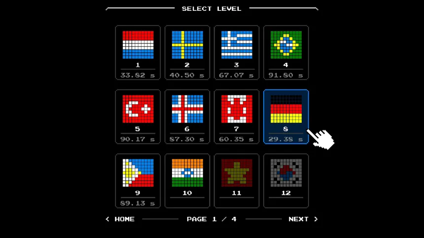 Скриншот 2 к игре Mosaic Garden: The Flower Game