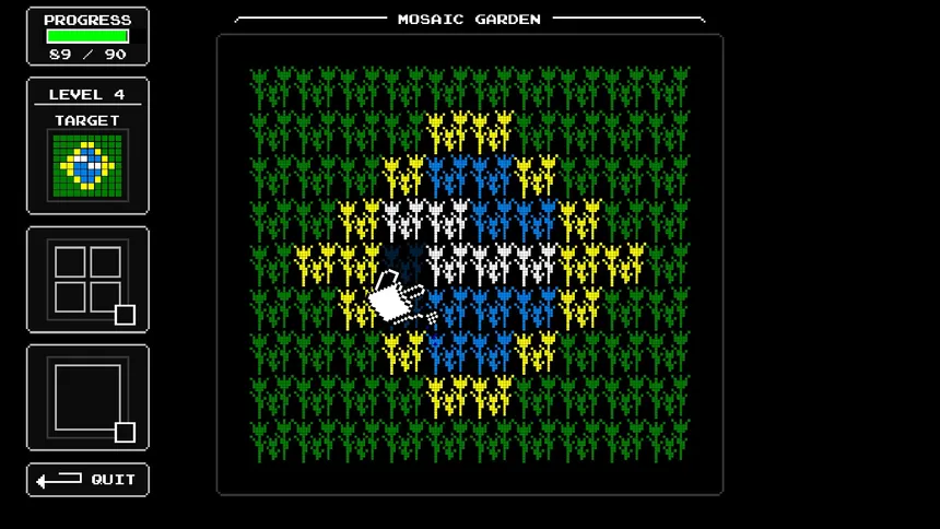 Скриншот 3 к игре Mosaic Garden: The Flower Game