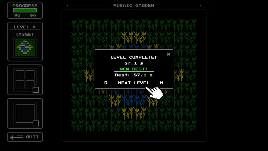 Скриншот 4 к игре Mosaic Garden: The Flower Game