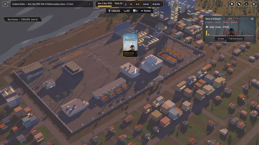 Скриншот 6 к игре Backlot: Hollywood Studio Tycoon