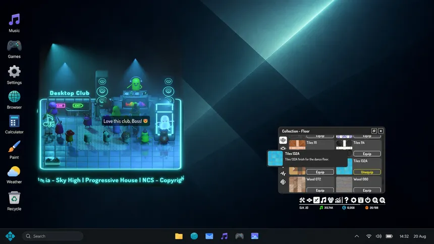 Скриншот 2 к игре Desktop Rave: Idle Audio Club