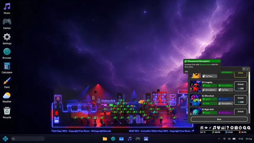 Скриншот 3 к игре Desktop Rave: Idle Audio Club