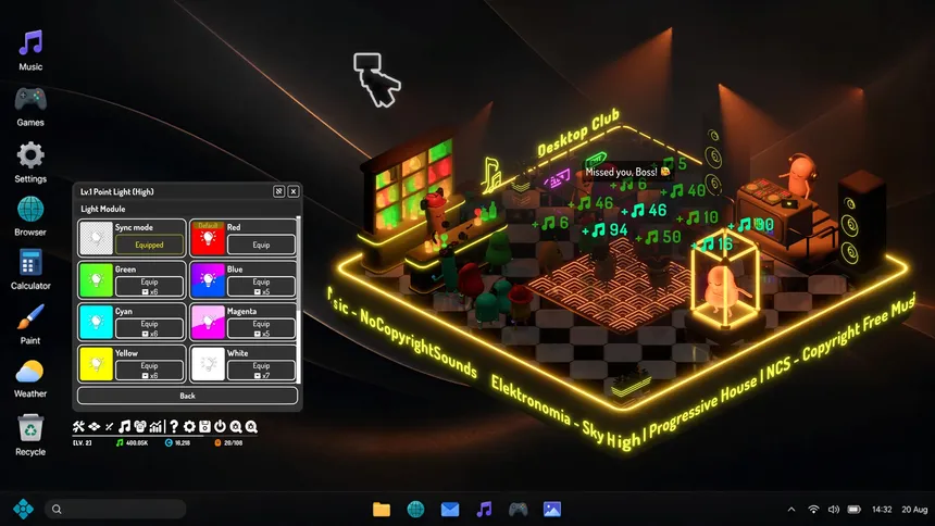 Скриншот 8 к игре Desktop Rave: Idle Audio Club
