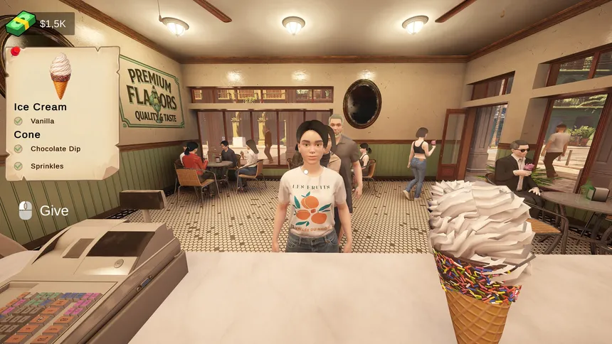 Скриншот 1 к игре Livin' the Cream: Ice Cream Simulator