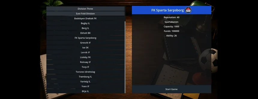 Скриншот 3 к игре Eastfold Club Manager