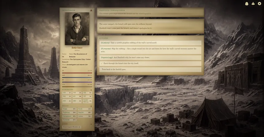 Скриншот 8 к игре Dark Dice: Cthulhu Investigation Log