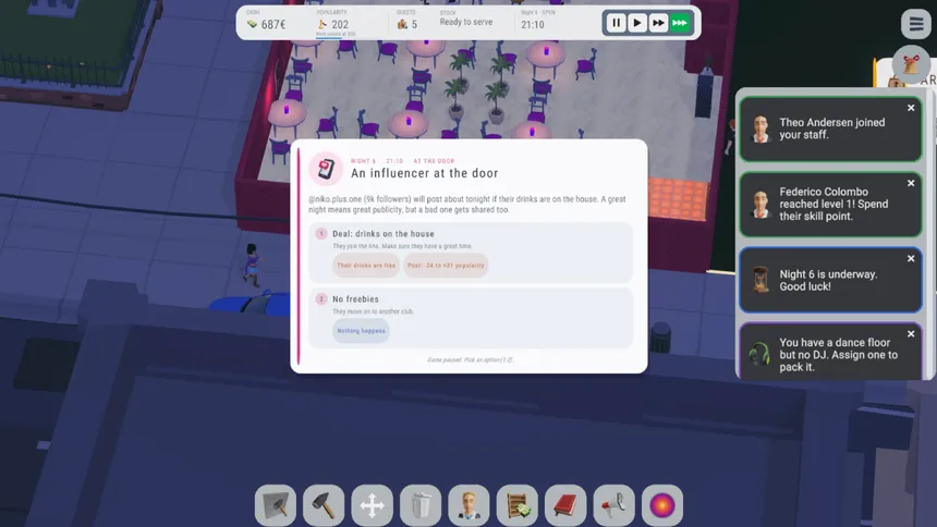 Скриншот 2 к игре Nightlife Tycoon