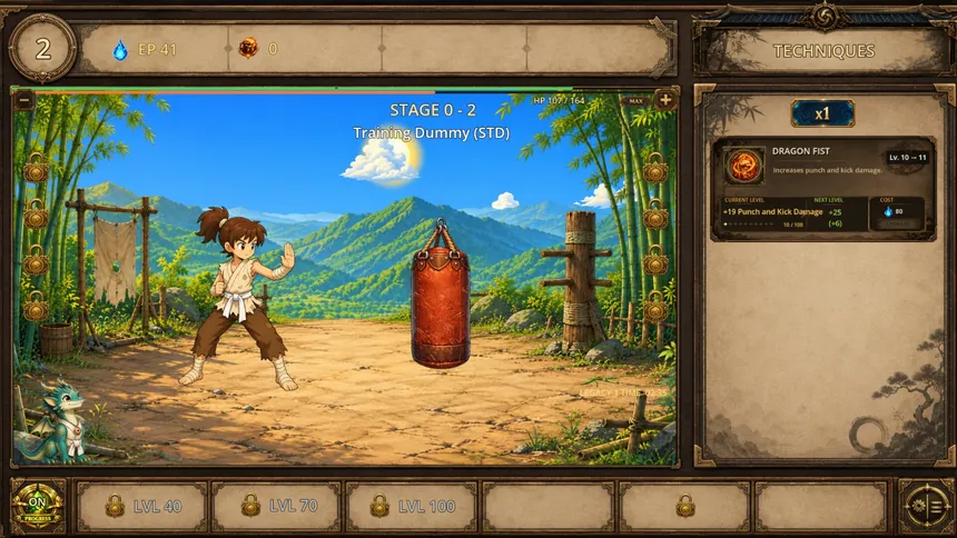 Скриншот 1 к игре Dojo of a Thousand Lives