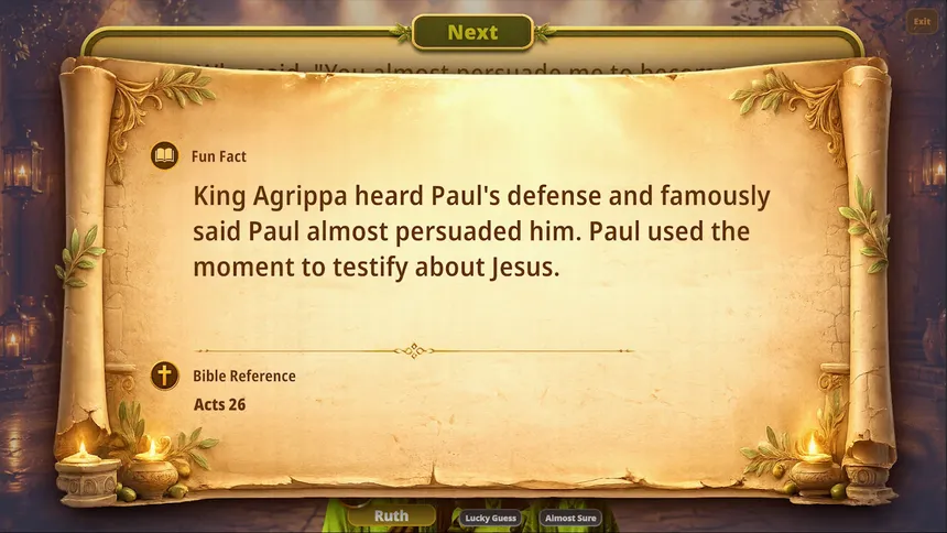 Скриншот 7 к игре Bible Quiz Trivia - Do you know your Bible?