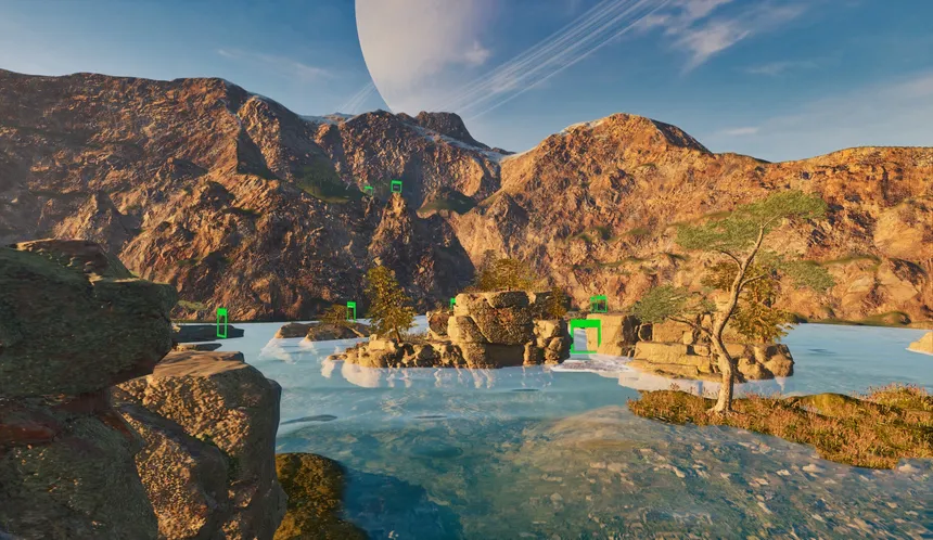 Скриншот 2 к игре Mountain Surfer Drone Racing Game