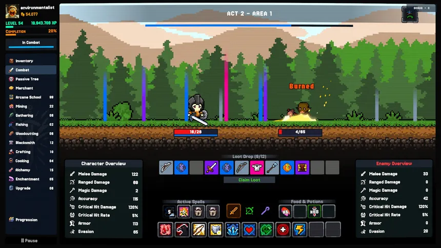 Скриншот 1 к игре Between Adventures IDLE