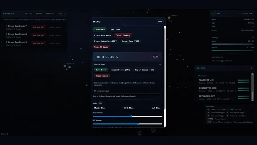 Скриншот 4 к игре Galactic Conflict