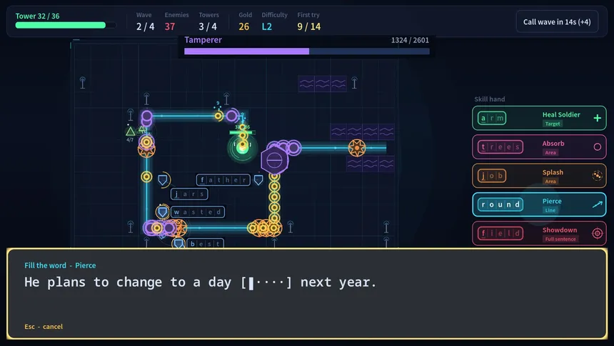 Скриншот 5 к игре Listening Post: Typing Tower Defense