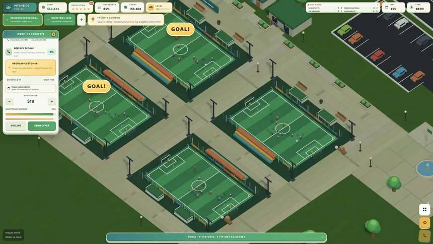 Скриншот 4 к игре Pitchside Empire