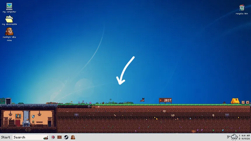 Скриншот 1 к игре Monty's Idle Mine