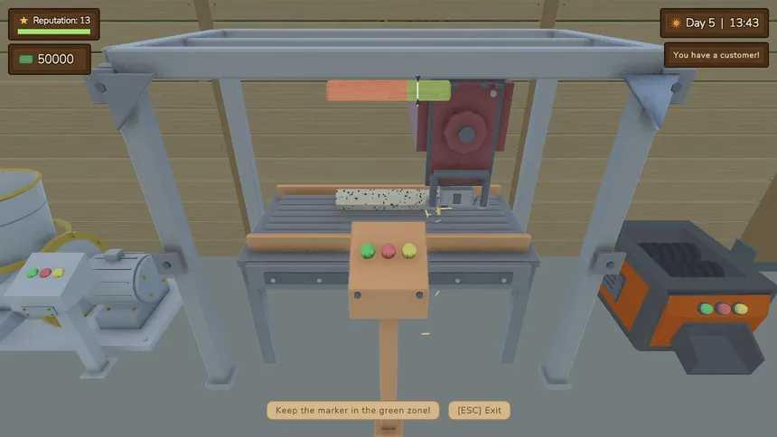 Скриншот 4 к игре KERF: Sawmill Tycoon