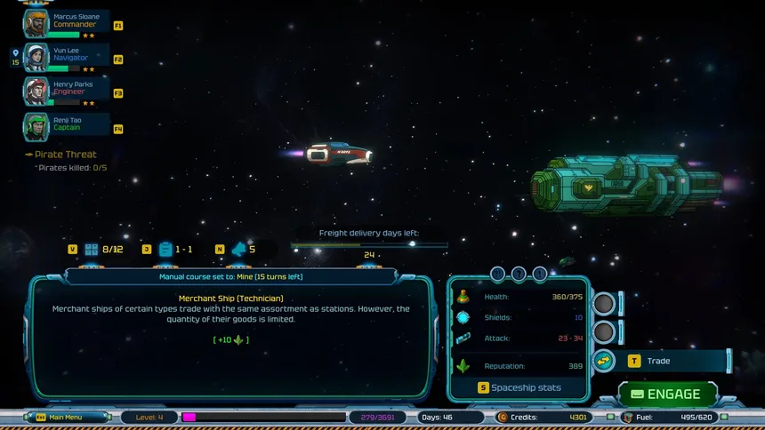 Скриншот 1 к игре Stellar Freight: Endless Horizon