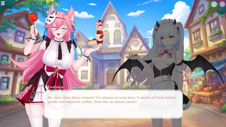 Скриншот 1 к игре Shuffle Waifu Cafe