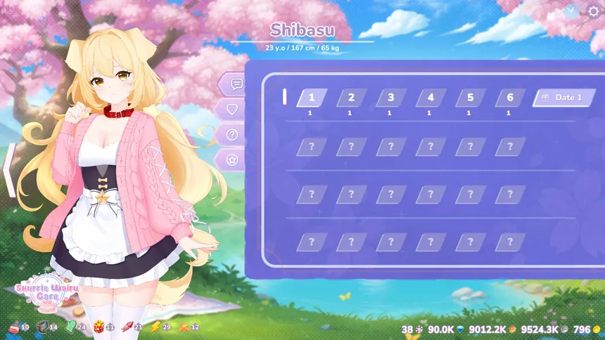 Скриншот 5 к игре Shuffle Waifu Cafe
