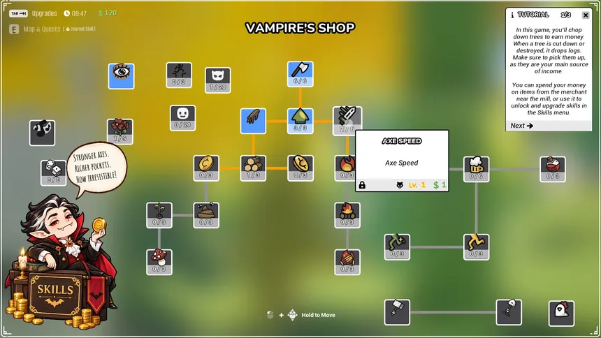 Скриншот 4 к игре I HATE trees, so an ANCIENT VAMPIRE hired me to DESTROY EVERY last ONE
