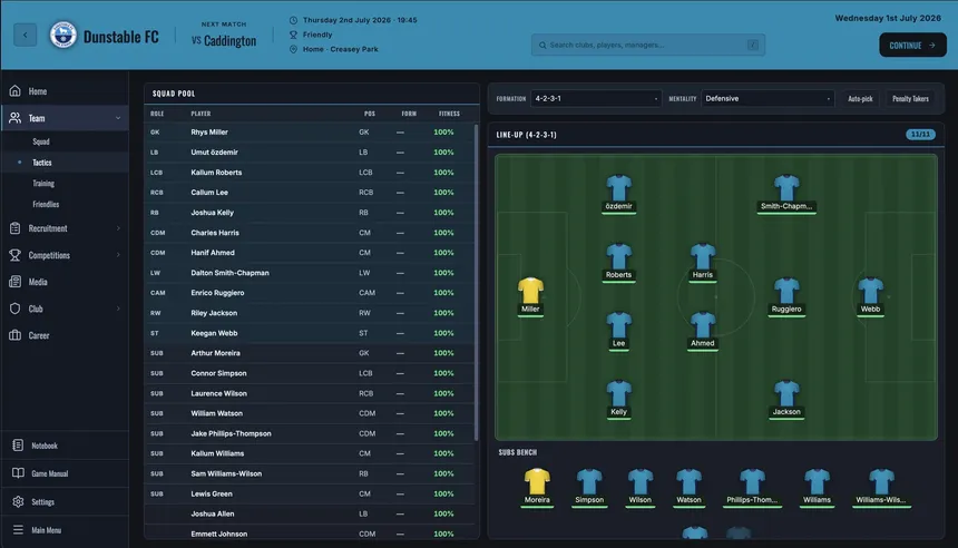Скриншот 1 к игре Non-League Manager
