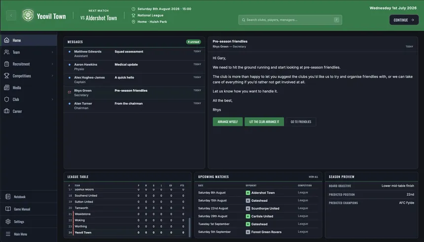 Скриншот 6 к игре Non-League Manager
