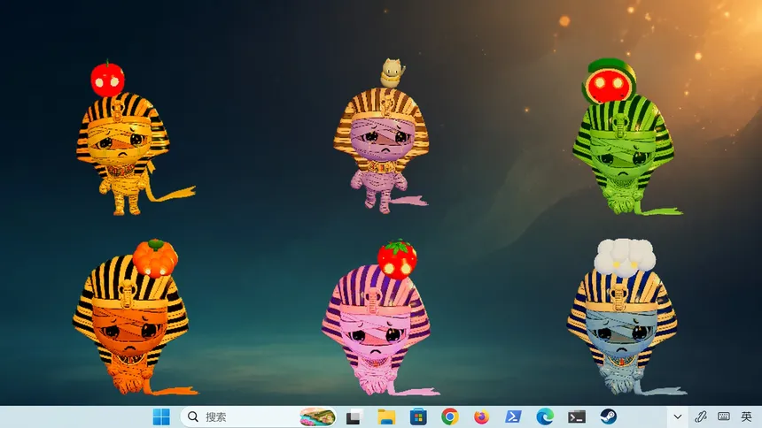 Скриншот 2 к игре Mumu: 3D Desktop Mummy