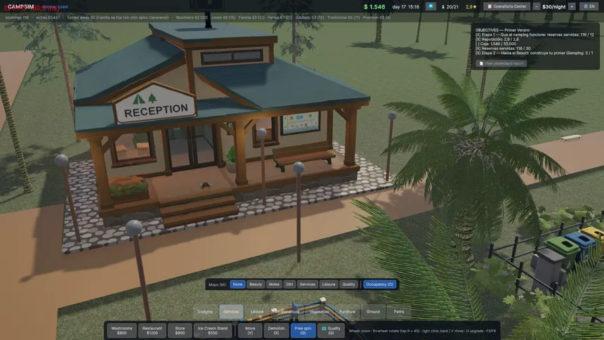 Скриншот 2 к игре Camping Resort Simulator
