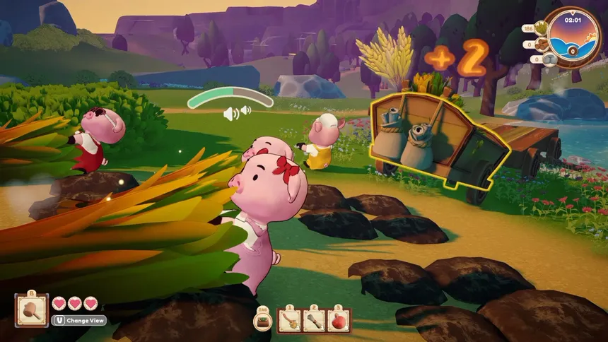 Скриншот 1 к игре Pigs and Wolf