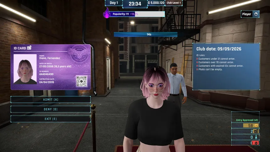 Скриншот 5 к игре Night Club Simulator: Король вечеринок