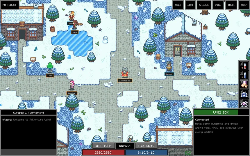 Скриншот 1 к игре Adventure Land - The Code MMORPG