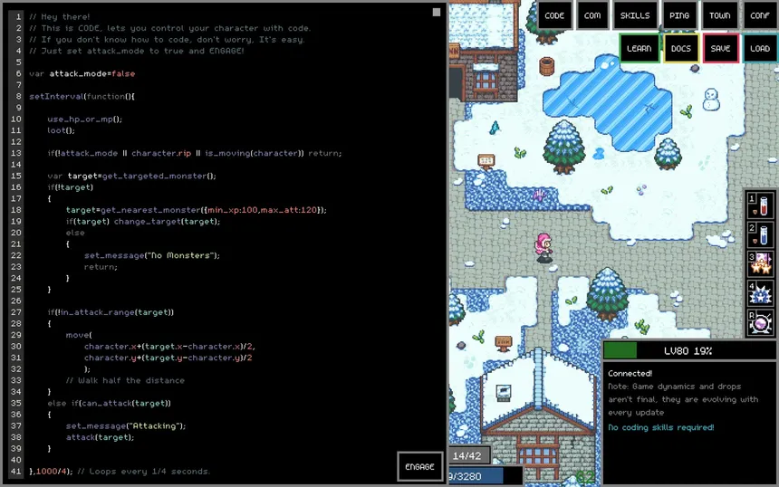 Скриншот 2 к игре Adventure Land - The Code MMORPG