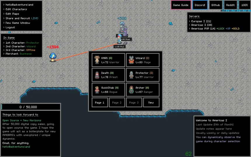 Скриншот 6 к игре Adventure Land - The Code MMORPG
