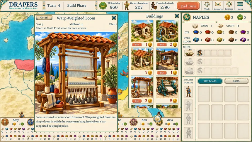 Скриншот 3 к игре Drapers: Merchants of Middle Ages