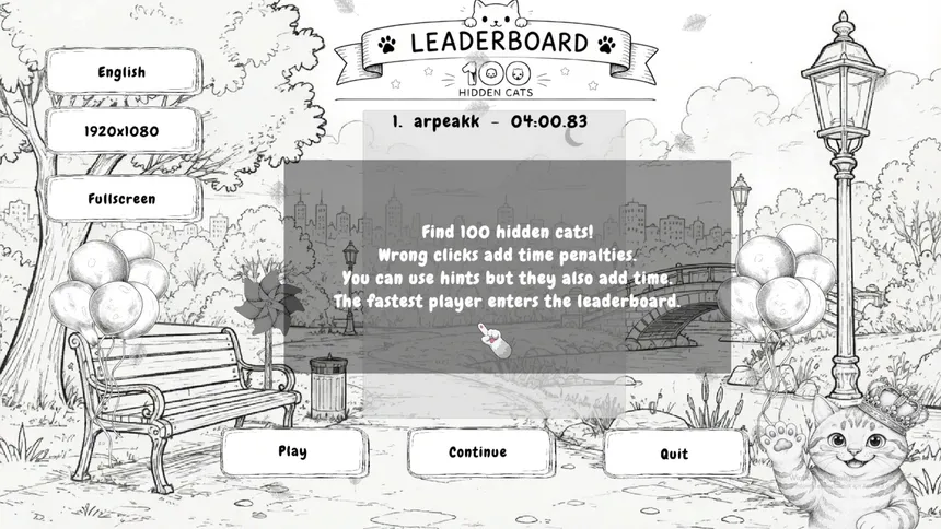 Скриншот 1 к игре Animal Mystery: 100 Hidden Cats