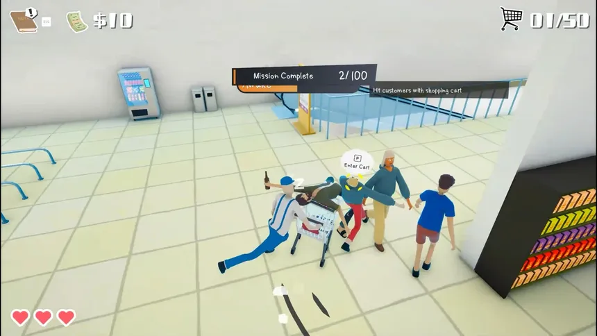 Скриншот 1 к игре Shopping Cart Pusher