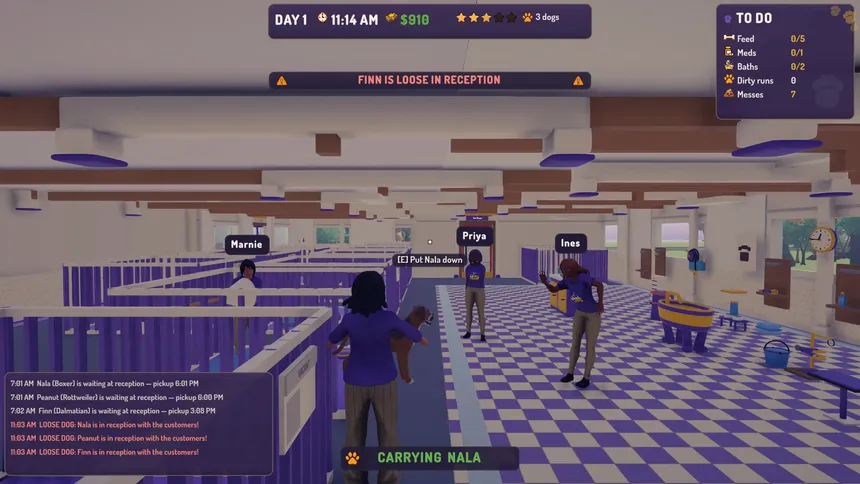 Скриншот 3 к игре Kennel Chaos: Daycare Simulator