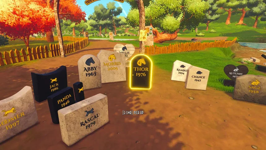 Скриншот 3 к игре Restfield: Tidy Up the Pet Cemetery