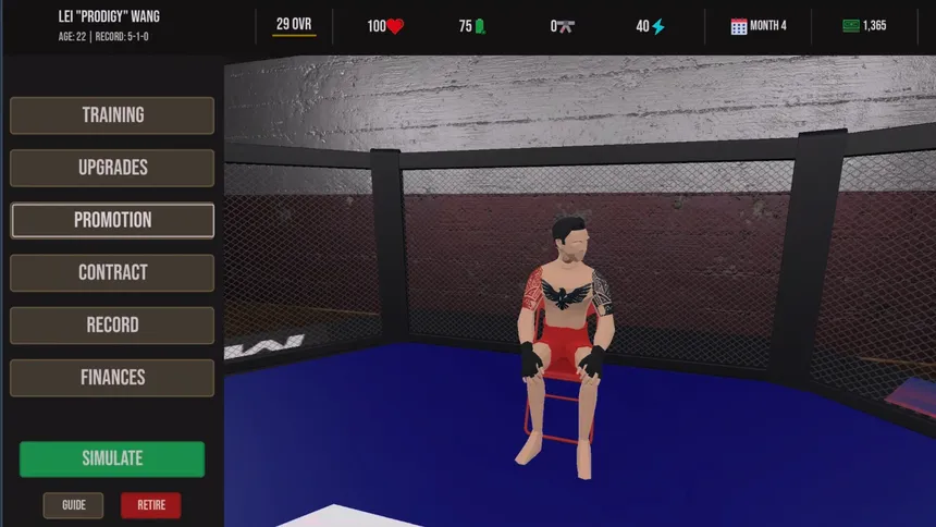 Скриншот 4 к игре MMA Career Simulator