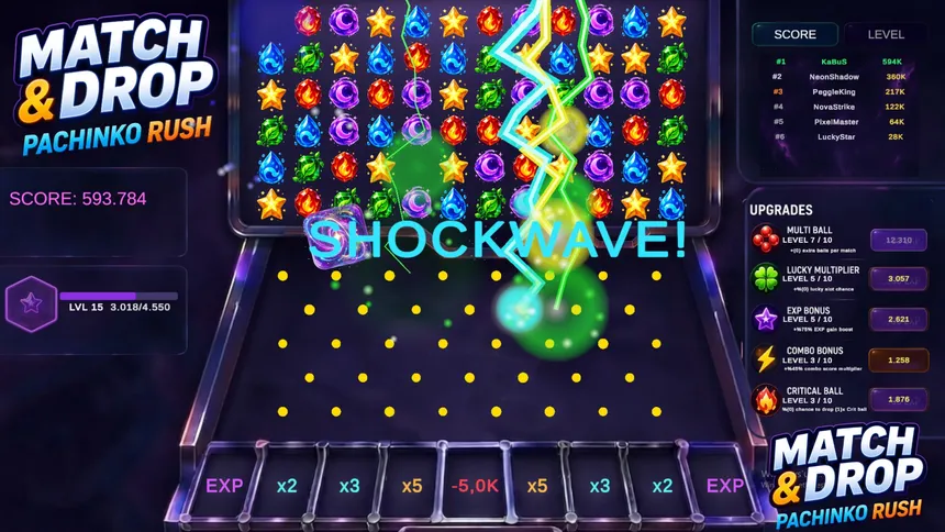 Скриншот 1 к игре Match & Drop: Pachinko Rush