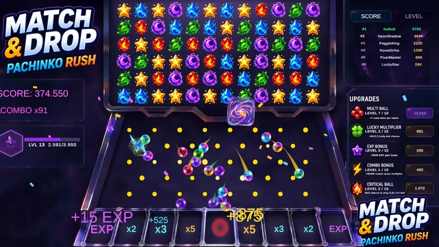 Скриншот 3 к игре Match & Drop: Pachinko Rush