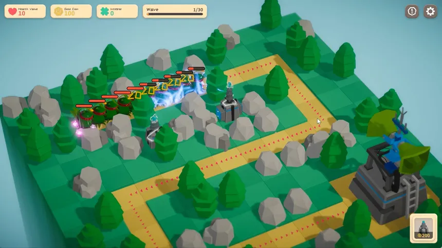 Скриншот 1 к игре SquareFrontlineTD