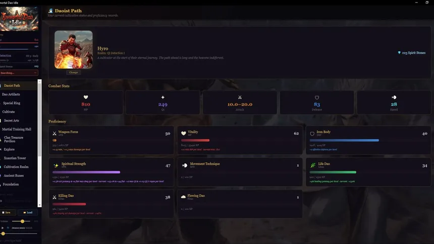 Скриншот 1 к игре Immortal Dao Idle