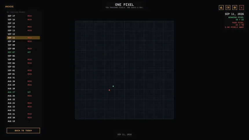 Скриншот 5 к игре One Pixel