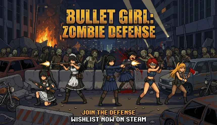 Скриншот 8 к игре BULLET GIRL：ZOMBIE DEFENSE
