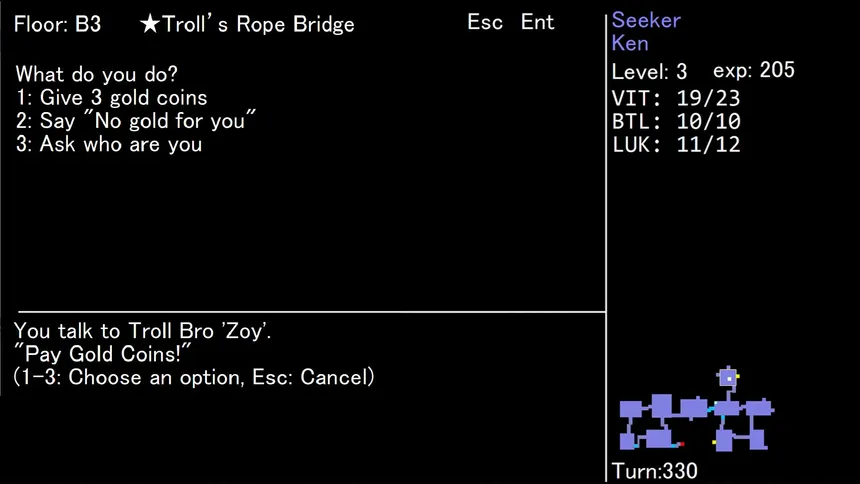 Скриншот 6 к игре Text Dungeon: The Ring of Life